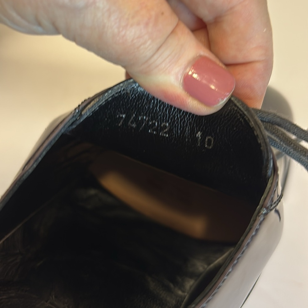 Cobbler Black Patent Leather Men’s Dress Shoes - Picture 6 of 15